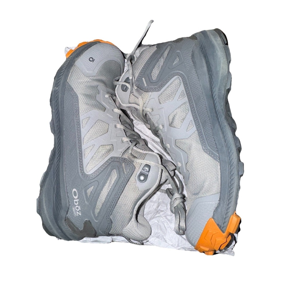 Oboz Men's Katabatic Mid B-DRY Hazy Gray Waterproof Trail Boots Sz 8